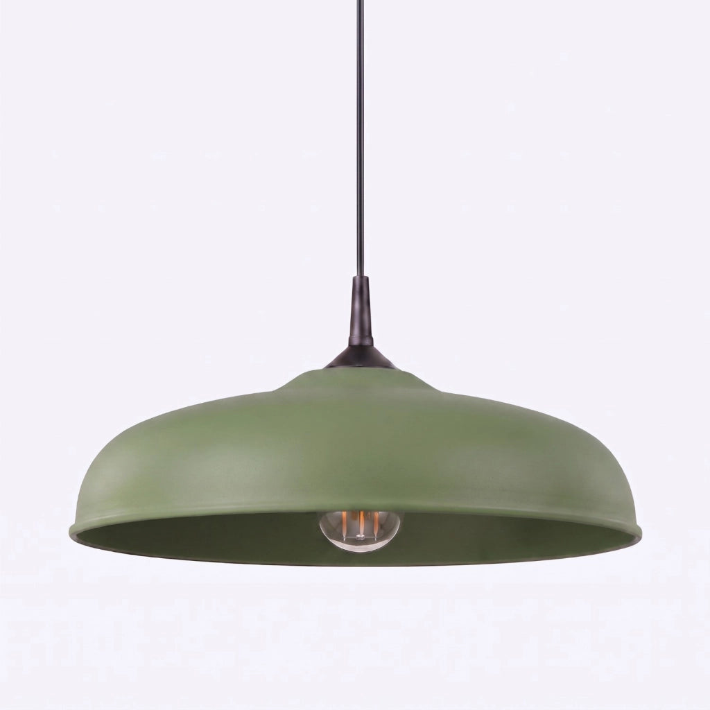 Lampada a sospensione GINA verde oliva