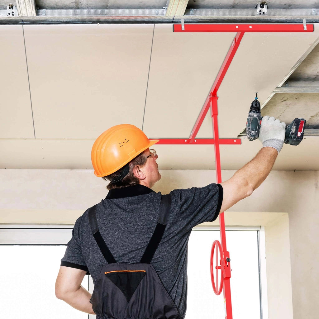 Sollevatore pannelli cartongesso max 40kg, altezza 170-290cm, Carrello Alzapannelli Alzalastre