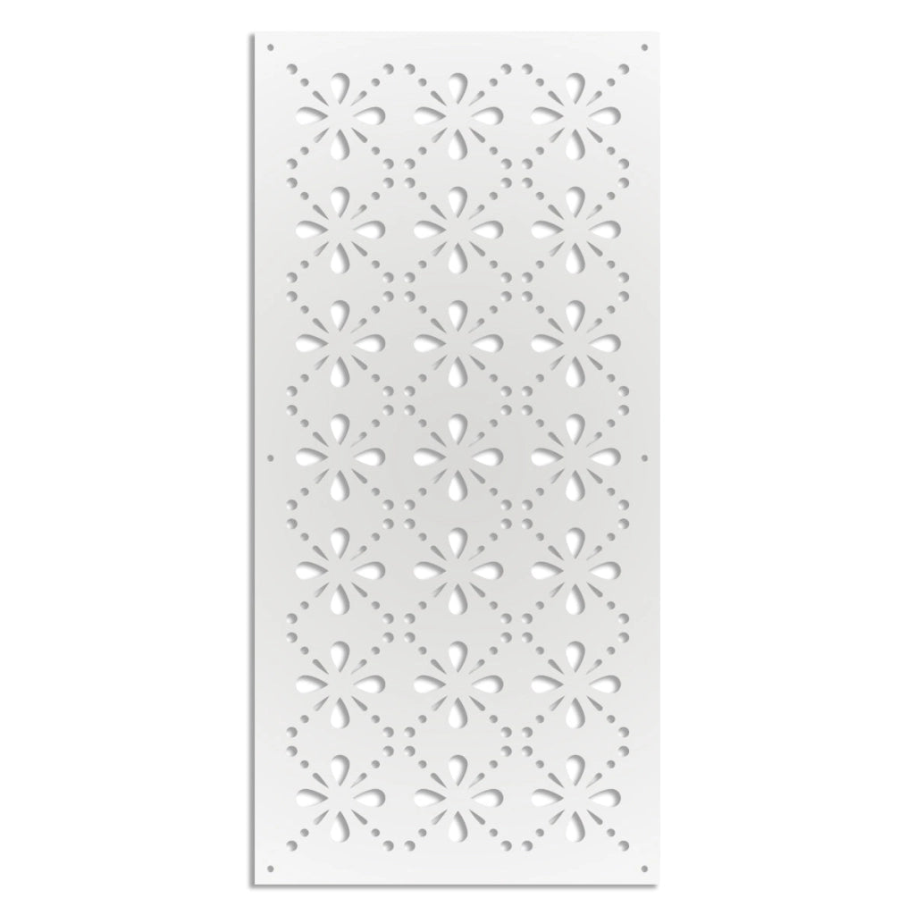 BLEE - Pannello in PVC traforato - Parasole Misura: 47x94 cm, Colore: bianco