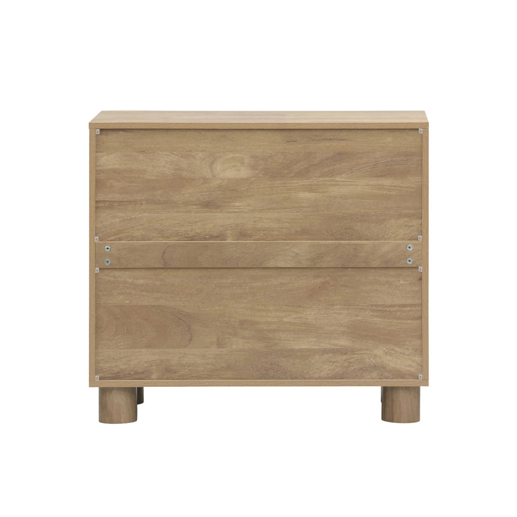 Credenza esotica effetto legno di mango 2 ante, 80cm, effetto legno