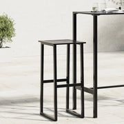 vidaXL Sgabelli da Bar 4pz Neri 38x38x80 cm Acciaio Verniciato Polvere