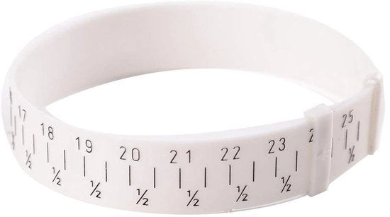 Fascia Metallica per Misura Armband - Misuratore - Scala di Misura - Adattabile - Sostenibile - Per la Creazione di Armband - Misuratore di Cintura