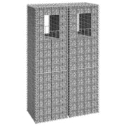 Cesti a Gabbione a Torre 2 pz 40x40x140 cm in Ferro 151263