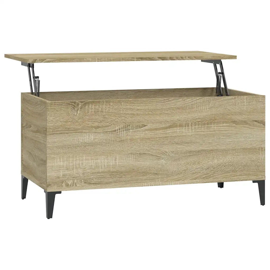 Tavolino Salotto Rovere Sonoma 90x44,5x45 cm Legno Multistrato 819591