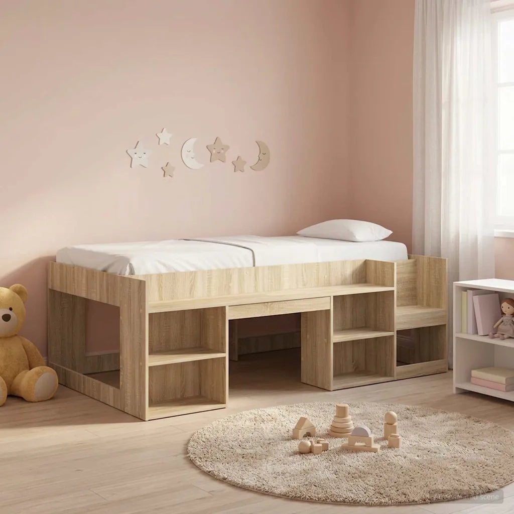 Telaio del letto con storage Rovere Sonoma 80 x 200 cm 3422597