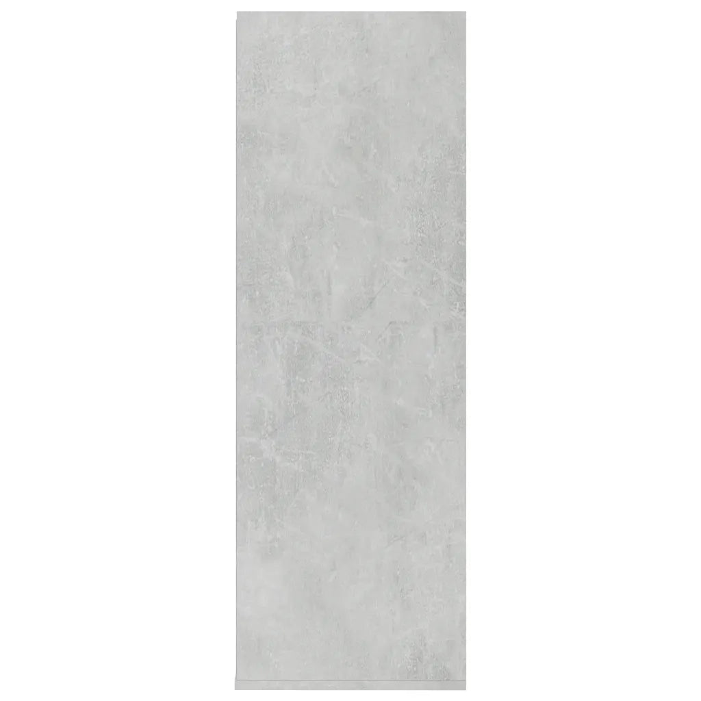 Scarpiera-Scaffale per scarpe Grigio Cemento 54x34x100,5 cm in Legno Multistrato