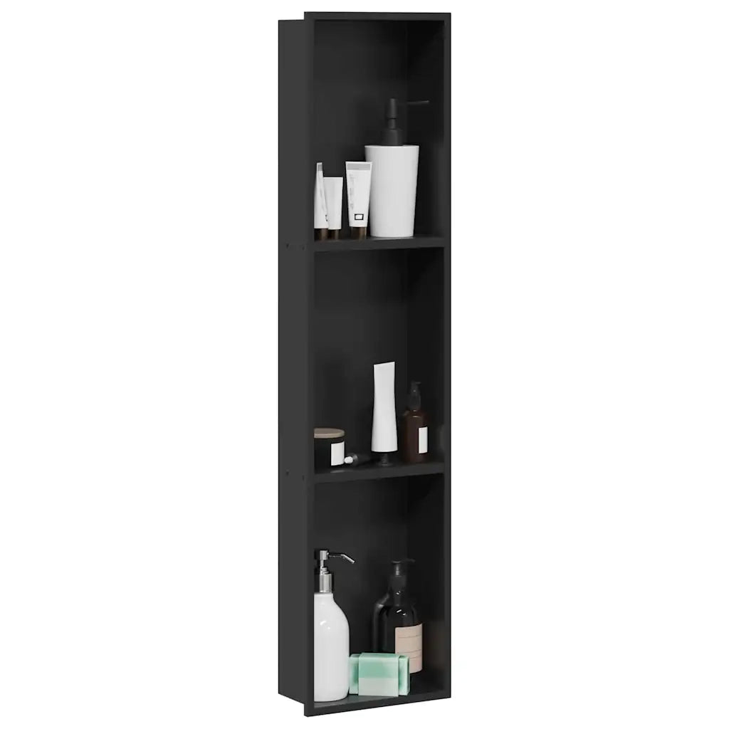 Nicchia per doccia Nero 90 x 20 x 9,5 cm Acciaio inossidabile CFW9844959