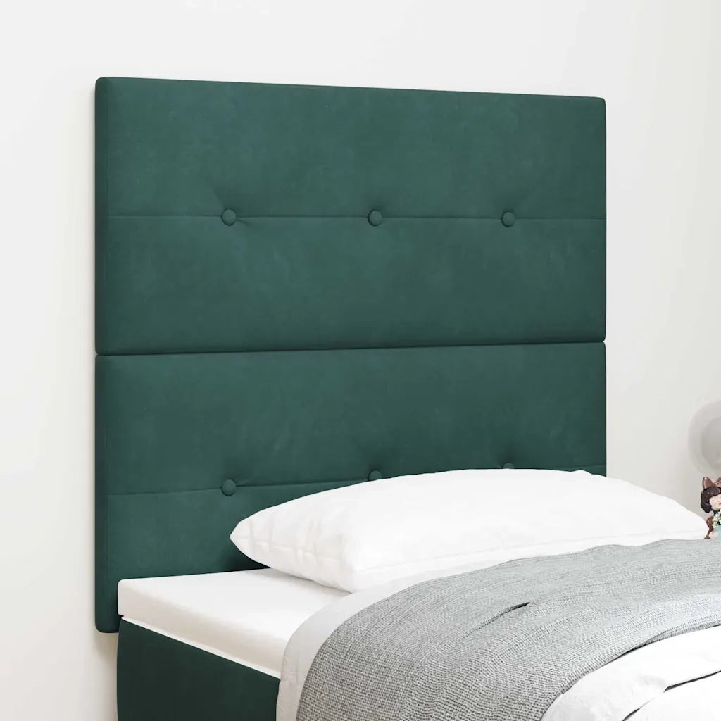 Testiera | Testata Verde Scuro 90 cm Velluto