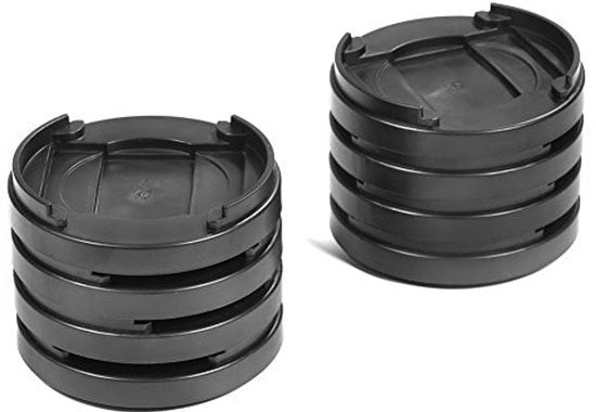 Aumentatori per mobili 8 pezzi - Alette rotonde - Antiscivolo - Stacking - Materiale di alta qualità - Pollici di sollevamento - Sostegni per mobili