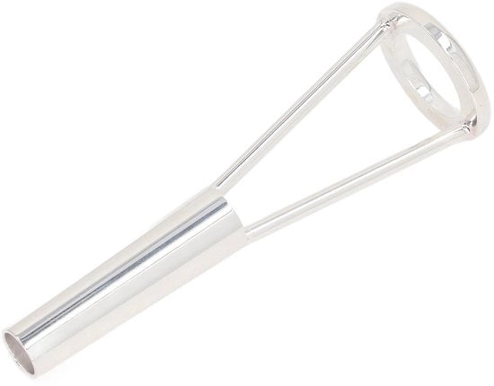 Apparecchio di allenamento per la forza delle labbra - Trainer per l'embouchure - Esercizio per la resistenza delle labbra - Materiale in rame con rivestimento argentato - Dimensioni 9x2,6 cm - Migliorata mobilità muscolare