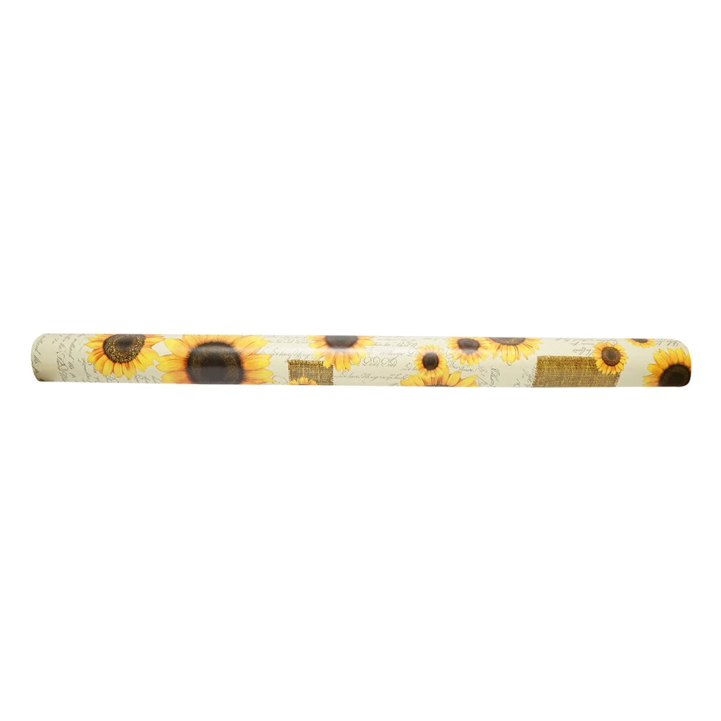 Rotolo tovaglia decorativa in PVC – modello girasole Materiale: PVC con supporto tessile (45 g/m²)  Dimensioni rotolo: 1,37 × 20 m Breckner Germany