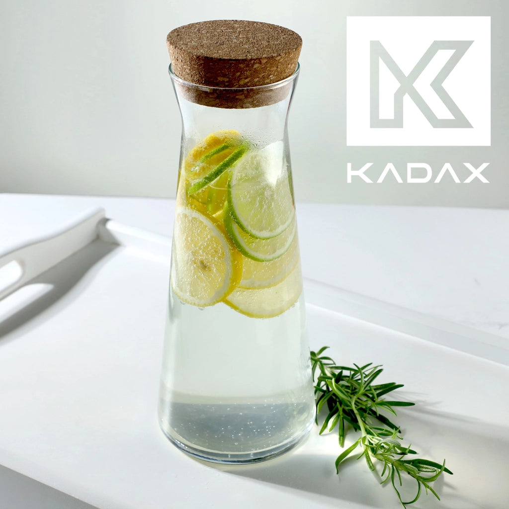Caraffa KADAX da 1 litro, bicchiere da vino o brocca per limonata e succo di frutta.
