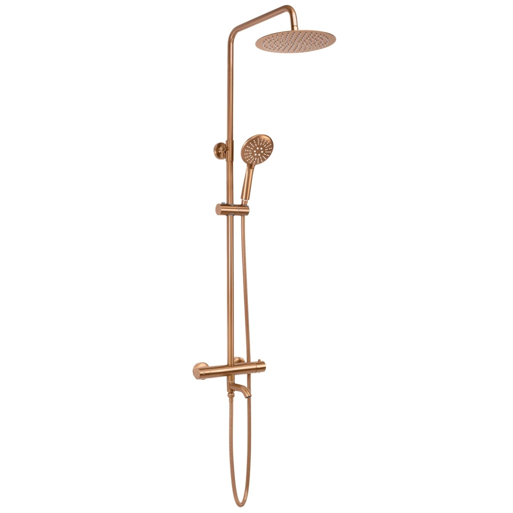 Set Doccia Con Termostato Rea Lungo Copper Brush