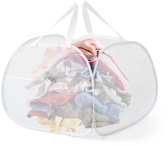 Wasmachine Opvougbare con capacità di 90L, con supporto portatile e finestra di osservazione, spazio di stoccaggio pratico e conveniente, lavatrice Opvougbare (bianca)