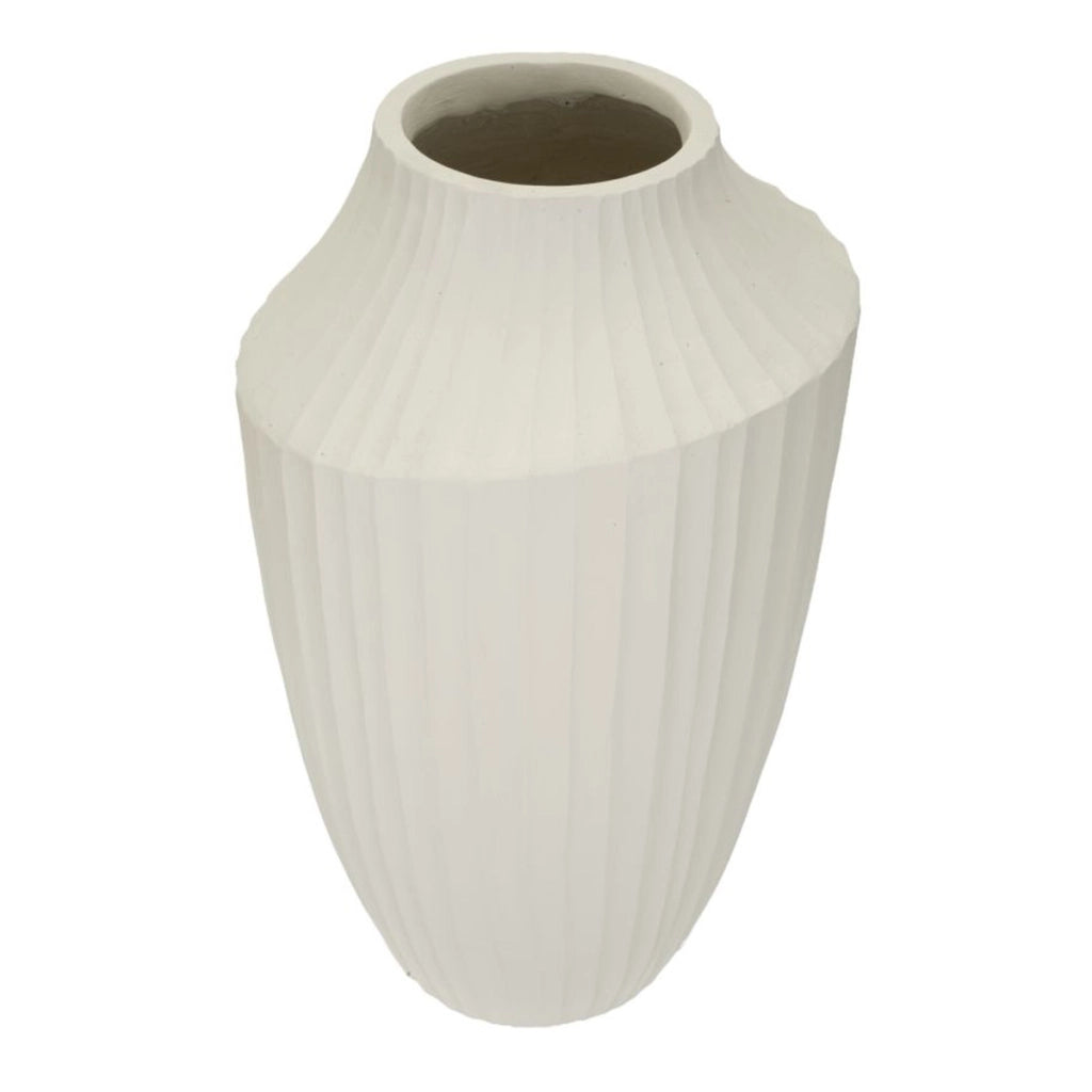 Vaso Decorativo VKH816, Beige, Poliresina, 28,5x28,5x50,5 cm