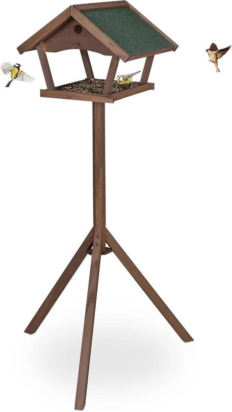 Casa per uccelli in legno per uccelli della casa HxBxD: 139 x 70 x 60 cm tetto resistente al tempo marrone/verde