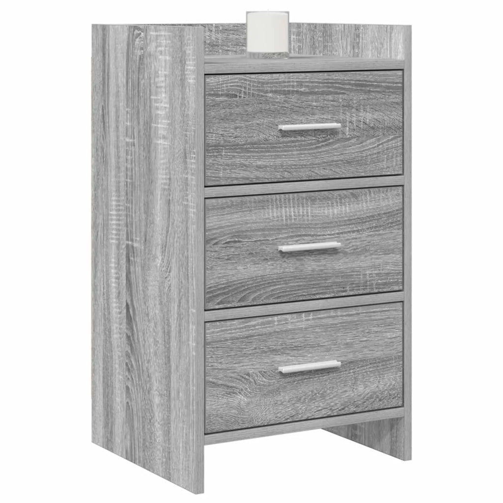 Comodini Sonoma grigio 40 x 36 x 70 cm Legno ingegnerizzato 8011032
