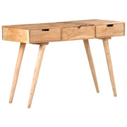 Tavolo da Trucco con Specchio-Tavolo da Vanit¨¤ 112x45x76 cm Massello di Acacia