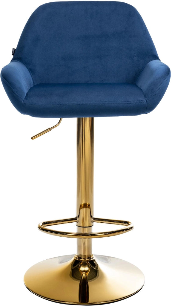2er Set Barhocker Braga Gold Samt