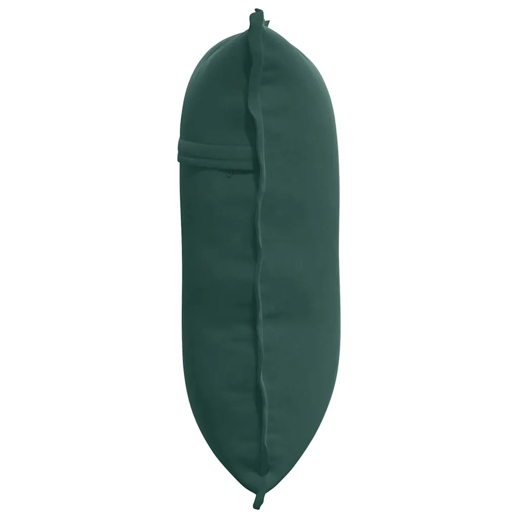 Cuscino per Schiena | Cuscino dorsale Verde Scuro 60 x 50 cm Tessuto in Cords