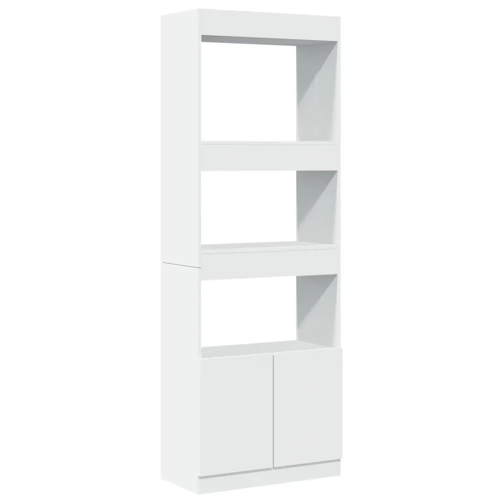 Credenza-Buffet-Armadio da cucina Bianca 63x33x180 cm in Truciolato