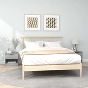 Comodini 2pz-Set di 2 Tavolino da notte Grigio Sonoma in Legno Multistrato