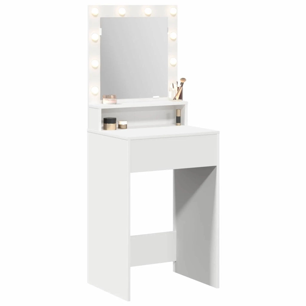 Toeletta | Tavolo da Trucco Bianco 50 x 41 x 135 cm Legno multistrato