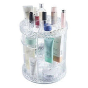 Trade Shop - Organizer Tondo Trasparente Crilex Per Gioielli Trucchi Cosmetici Make-up 59068 -
