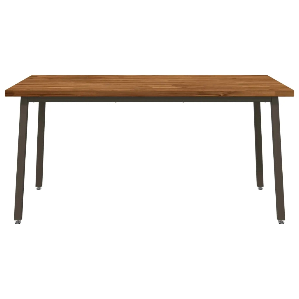 Tavolo da pranzo quadrato 160 x 80 x 75 cm Naturale 3425030