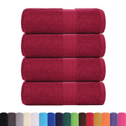 Asciugamani per ospiti FROGN 4 pz | Teli per bagno Bordeaux 30x50 cm 360 g/m2