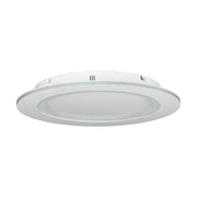 Plafoniera Contemporanea Padrogiano-Z Acciaio Bianco Luce Led Integrato 26,5W