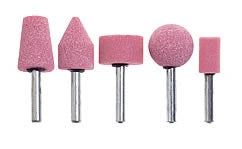 SERIE MOLE ABRASIVE 'PG' 5 pezzi - gambo Ø 6 mm - PG PROFESSIONAL