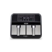 Kenwood airfryer hfm20 000mb kenwood000mb kenwood 000mb khealthy twin 2x4l black silver (hfm20.000mb) - 159575