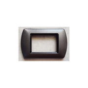 Trade Shop - Placchette Placche In Abs Compatibili Per Serie Living International Placca - Grigio Metallizzato -4 Fori     -