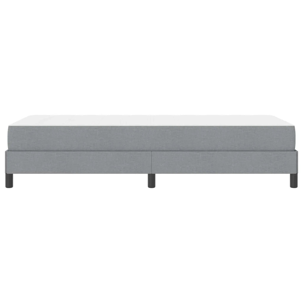 Letto a molle con materasso Grigio chiaro 90 x 190 cm Tessuto 3398451
