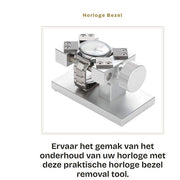 Strumento di rimozione del bezel orario portatile - Fatto di acciaio inossidabile - Rimuove l'anello del bezel - Adatto per 3...