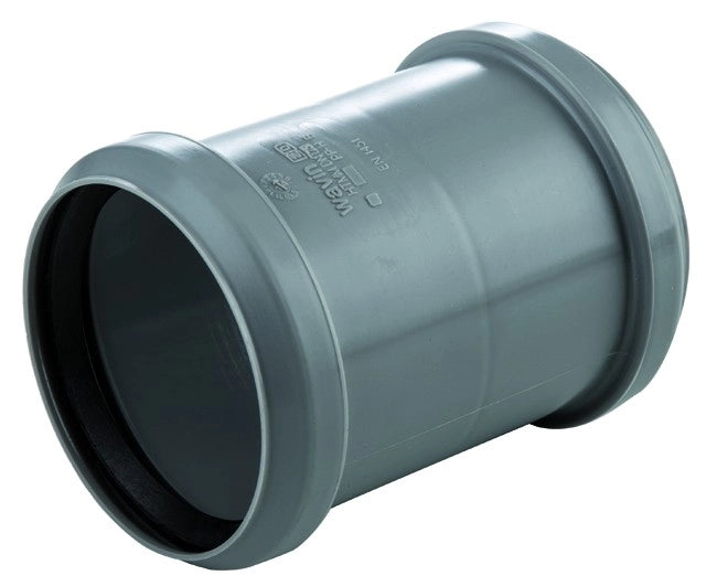 MANICOTTO DOPPIO BICCHIERE AD INNESTO CON BATTUTA IN PP E GUARNIZIONE SERIE ED TECH ø50   WAVIN ITALIA S.P.A.