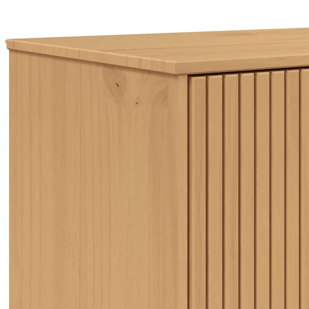 Credenza OLDEN Marrone 85x43x125 cm in Legno Massello di Pino 358615