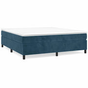 Letto matrimoniale | Letto per adulti | Struttura Letto a Rete a Molle Blu Scuro 160x200 cm in Velluto