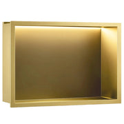 Mensola Bagno Led 30x45 Brush Gold