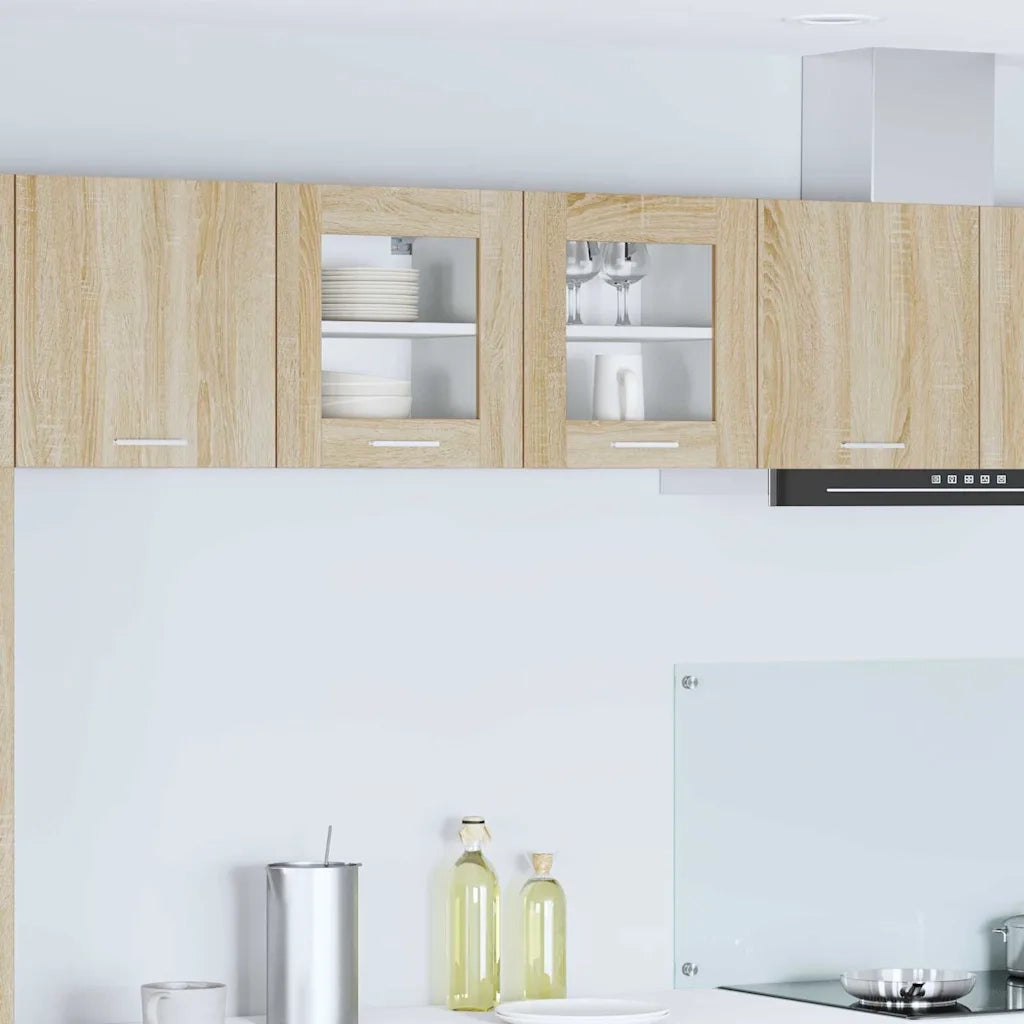 Armadio pensile con porta 2 pcs Rovere Sonoma 40 x 31 x 40 cm
