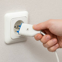 Ecova 30362 spina volante antischiacciamento 16a 2p+t pvc bianco