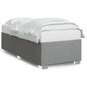 Letto singolo | Letto per adulti | Giroletto senza Materasso Grigio Chiaro 90x200 cm Tessuto