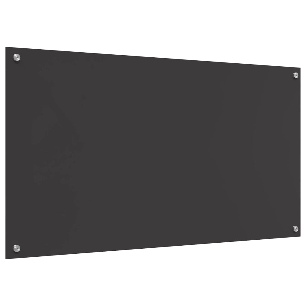 Schienale da cucina  grigio scuro 110x60x0,6 cm in vetro temperato