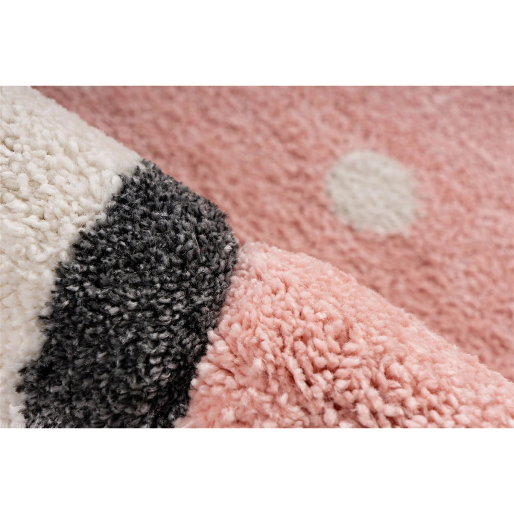Tappeto per bambini Amigo 525 Rosa con Pinguino