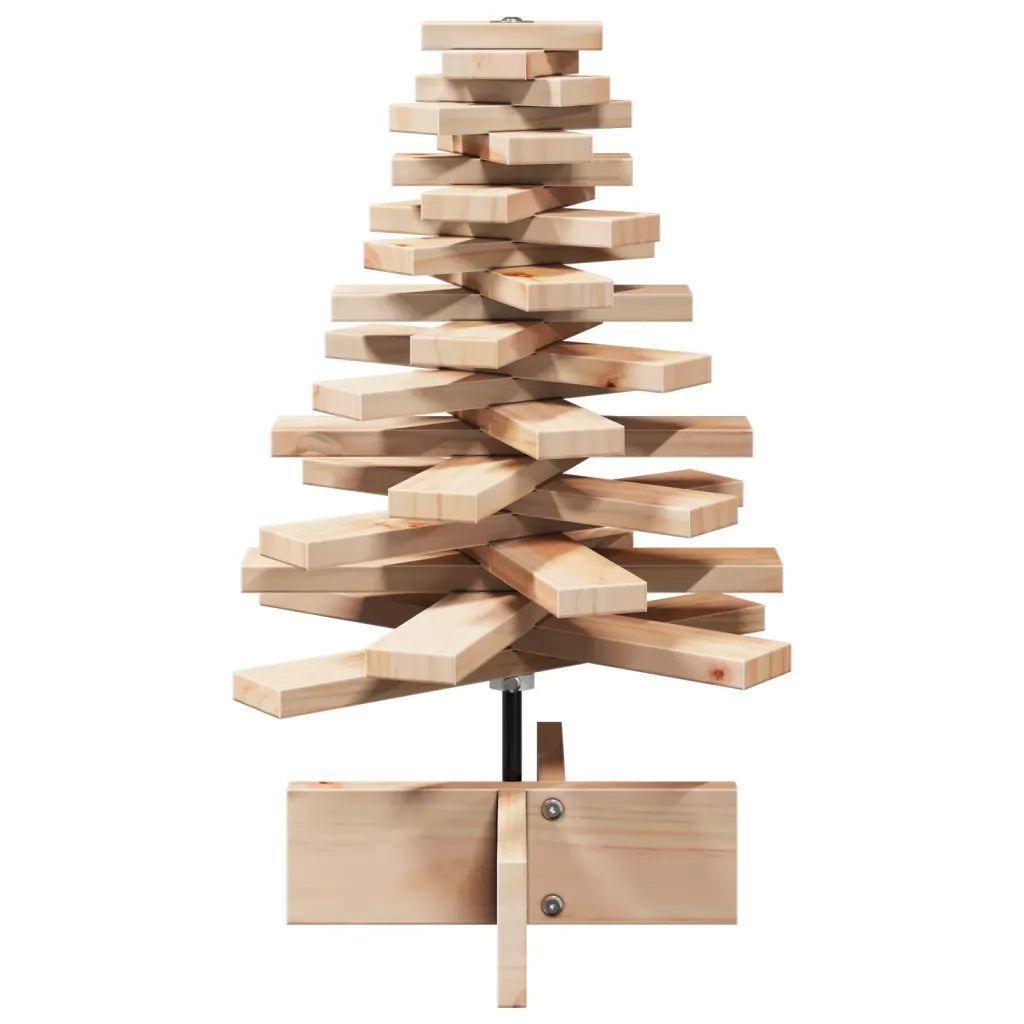 Albero di Natale | Decorazioni natalizie Decorativo in Legno 60 cm Legno Massello Pino