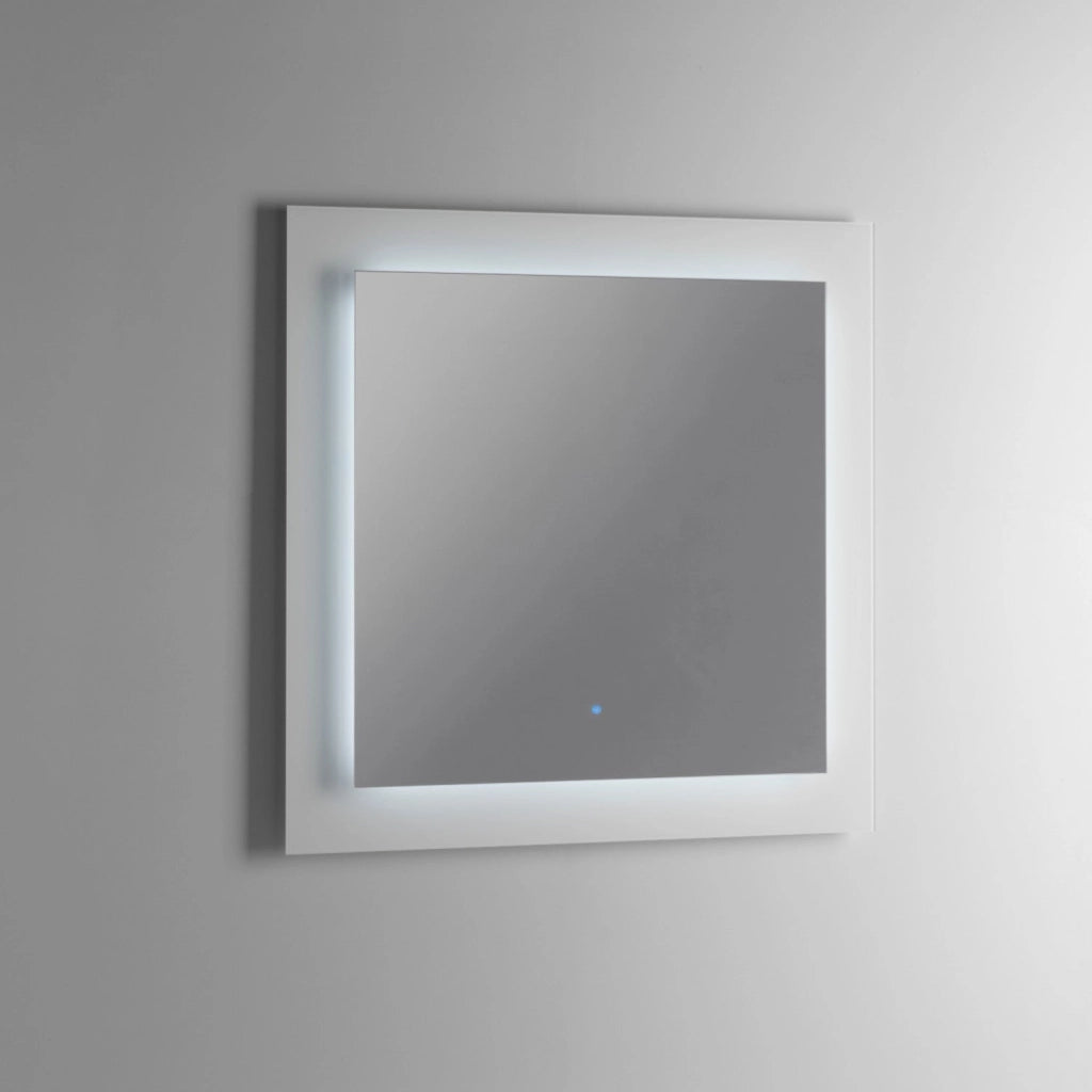 Mobile Bagno Sospeso 90 cm Lavabo Specchio Lampada a LED e 1 Pensile TFT Belsk Cemento