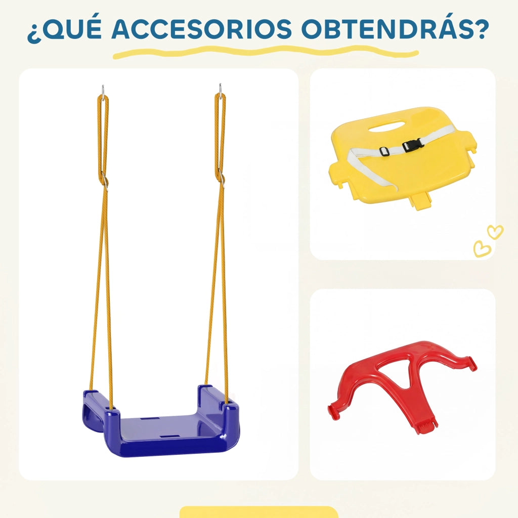 Altalena per bambini 3 in 1 ¨C zephmum ¨C Blu scuro