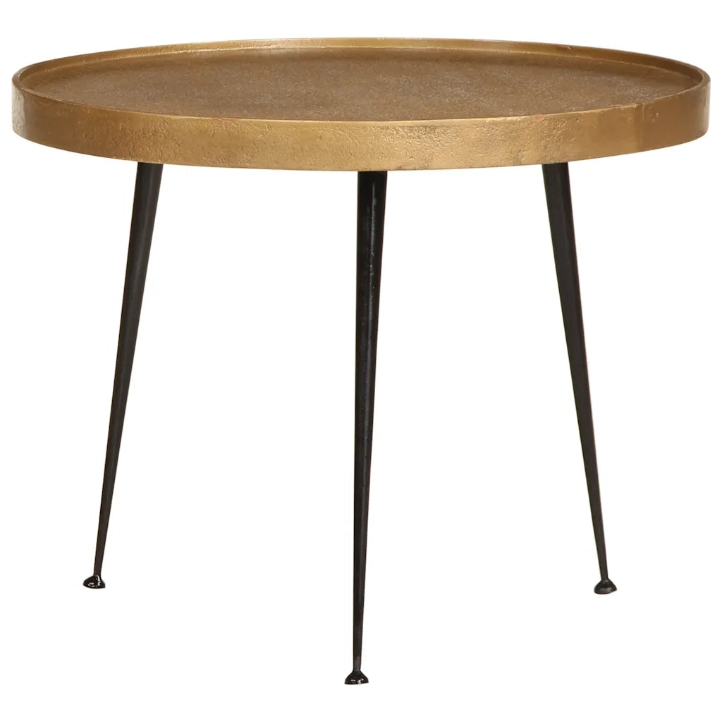 Tavolini da Salotto 3 pz Oro in Legno Multistrato