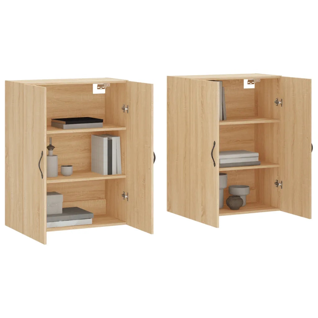 Armadietti a Parete 2 pz Rovere Sonoma in Legno Multistratocod mxl 83411